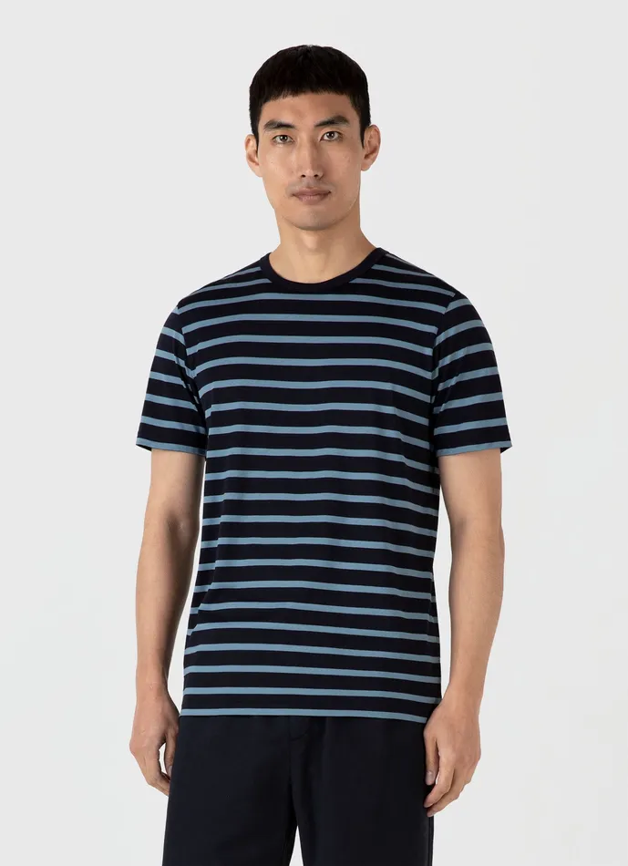 Tshirts Men ussunspel Classic Tshirt NavyComo Blue Tshirts Men ussunspel Classic Tshirt NavyComo Blue