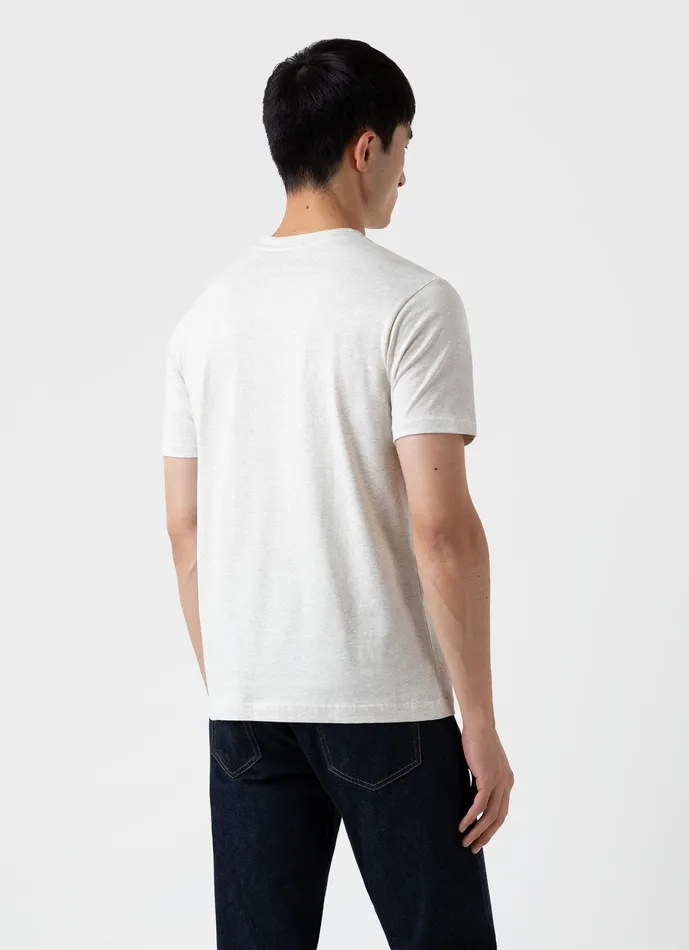 Tshirts Riviera Midweight Tshirt Archive White Melange ussunspel Men Tshirts Riviera Midweight Tshirt Archive White Melange ussunspel Men