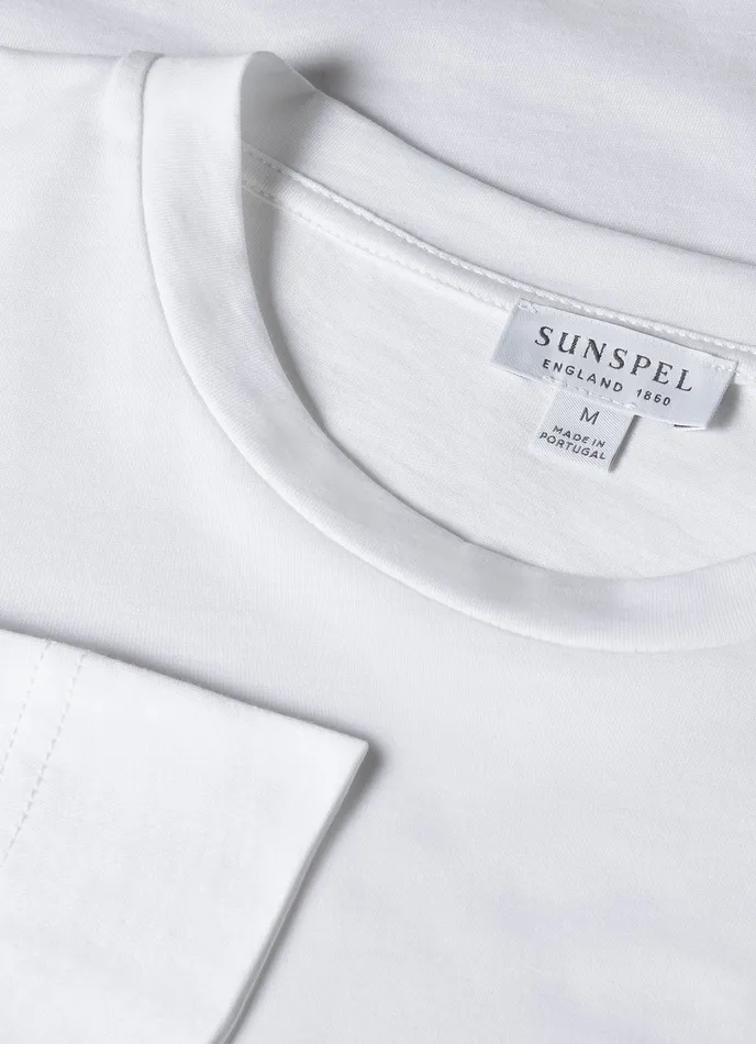 Tshirts ussunspel Men Long Sleeve Riviera Midweight Tshirt White Tshirts ussunspel Men Long Sleeve Riviera Midweight Tshirt White