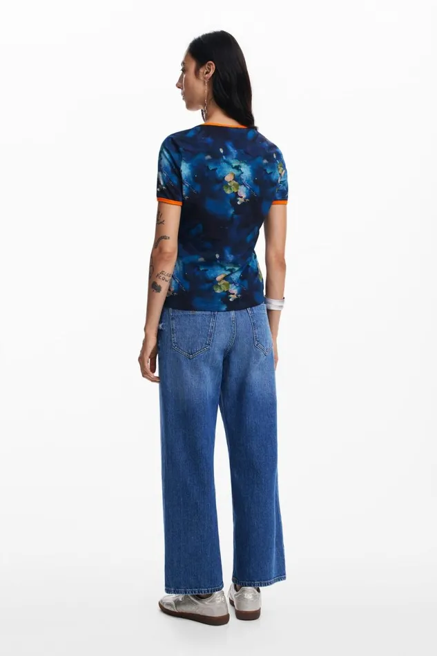 TShirts Women Desigual Koi Tshirt Blue