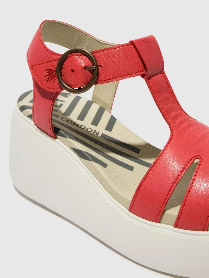 TStrap Sandals DUMA955FLY RASPBERRY Women Fly London Sandals