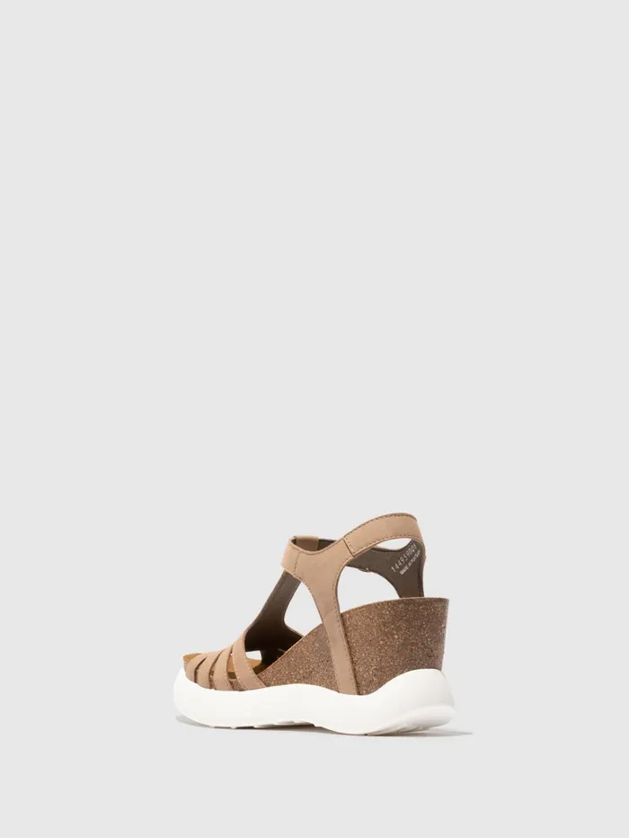 TStrap Sandals GAIT959FLY TAUPE Women Fly London Sandals