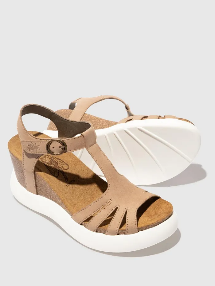 TStrap Sandals GAIT959FLY TAUPE Women Fly London Sandals
