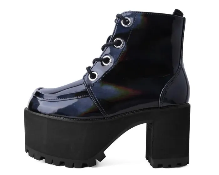 TUK Shoes Boots Women Black Prism Nosebleed Boot TUK Shoes Boots Women Black Prism Nosebleed Boot