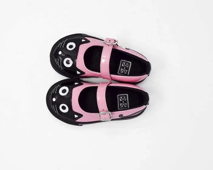 TUK Shoes Kitty Styles Women Black and Pink Kitty Mary Jane Toddler Sneaker TUK Shoes Kitty Styles Women Black and Pink Kitty Mary Jane Toddler Sneaker