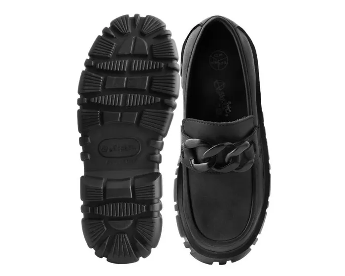 TUK Shoes Platforms Women Black TUKskin Anarchic Airship Chain Loafer TUK Shoes Platforms Women Black TUKskin Anarchic Airship Chain Loafer