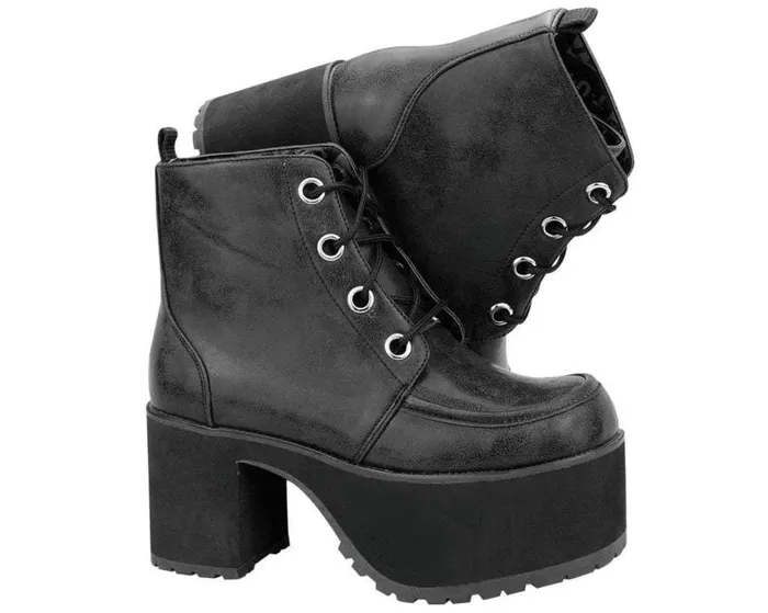 TUK Shoes Platforms Women Distressed Ankle Nosebleed Boot TUK Shoes TUK Shoes Platforms Women Distressed Ankle Nosebleed Boot TUK Shoes