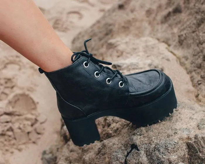 TUK Shoes Platforms Women Distressed Ankle Nosebleed Boot TUK Shoes TUK Shoes Platforms Women Distressed Ankle Nosebleed Boot TUK Shoes