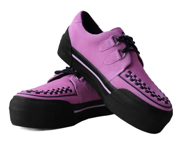 TUK Shoes Platforms Women Pink Suede Platform Sneaker TUK Shoes Platforms Women Pink Suede Platform Sneaker