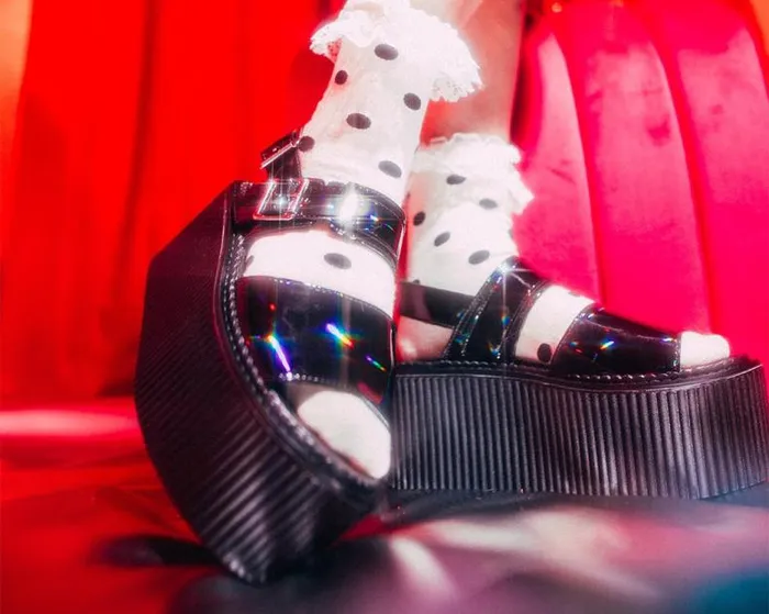 TUK Shoes Sandals Women Black Rainbow Haze Strato Sandal TUK Shoes Sandals Women Black Rainbow Haze Strato Sandal