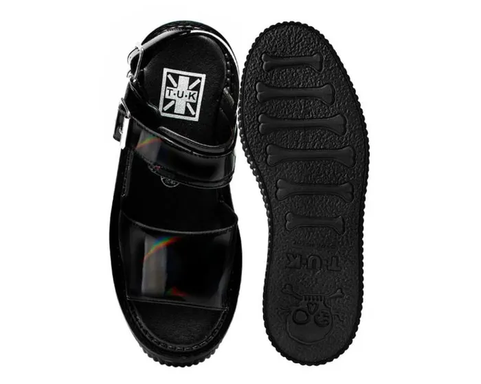 TUK Shoes Sandals Women Black Rainbow Haze Strato Sandal TUK Shoes Sandals Women Black Rainbow Haze Strato Sandal