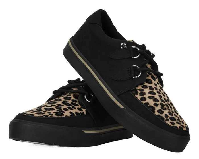 TUK Shoes Sneakers Men Black and Leopard Vegan Sneaker TUK Shoes Sneakers Men Black and Leopard Vegan Sneaker