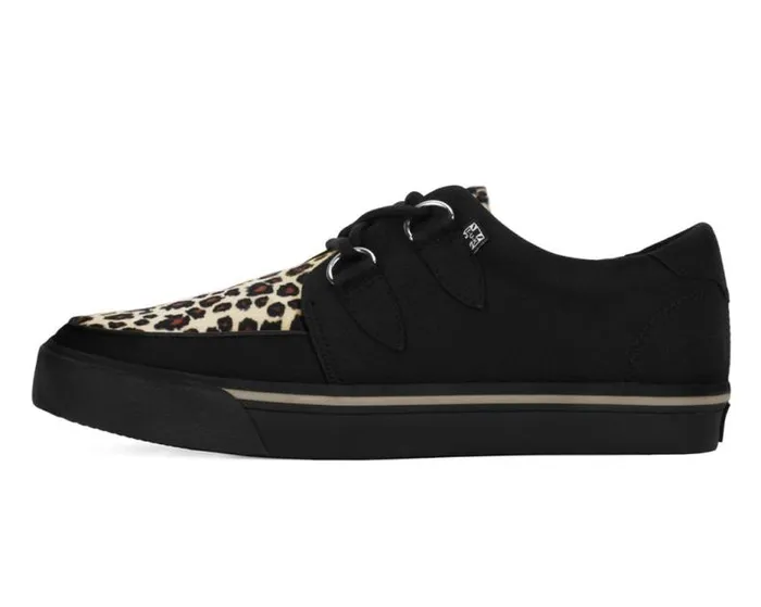 TUK Shoes Sneakers Men Black and Leopard Vegan Sneaker TUK Shoes Sneakers Men Black and Leopard Vegan Sneaker