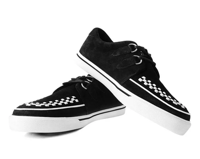 TUK Shoes Sneakers Men Black Suede DRing Interlace Sneaker TUK Shoes Sneakers Men Black Suede DRing Interlace Sneaker