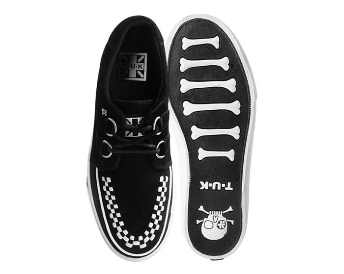 TUK Shoes Sneakers Men Black Suede DRing Interlace Sneaker TUK Shoes Sneakers Men Black Suede DRing Interlace Sneaker