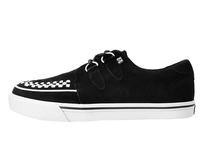 TUK Shoes Sneakers Men Black Suede DRing Interlace Sneaker TUK Shoes Sneakers Men Black Suede DRing Interlace Sneaker