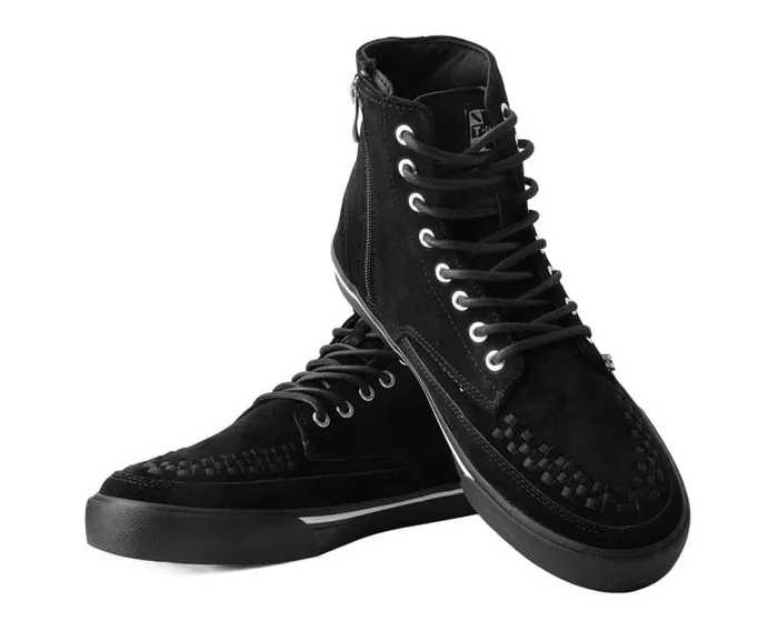 TUK Shoes Sneakers Women Black Suede 8Eye Sneaker Boot