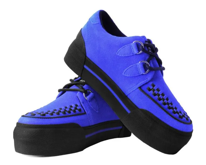 TUK Shoes Sneakers Women Black Suede Platform Sneaker
