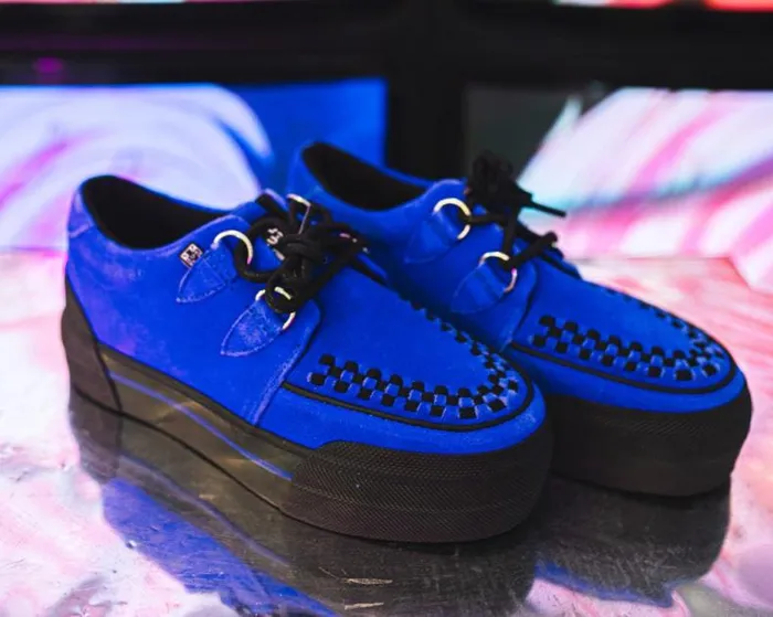 TUK Shoes Sneakers Women Black Suede Platform Sneaker