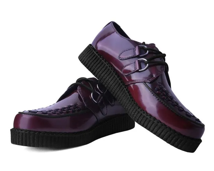 TUK Shoes Vegan Men Burgundy RubOff TUKskin Viva Low Creeper TUK Shoes Vegan Men Burgundy RubOff TUKskin Viva Low Creeper