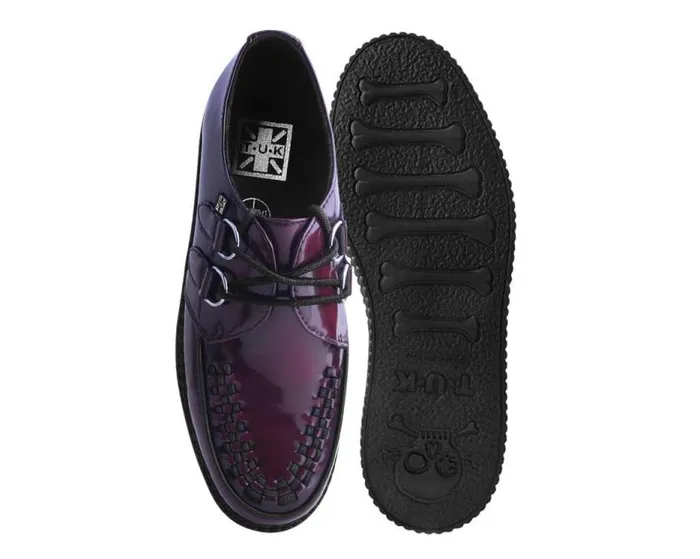 TUK Shoes Vegan Men Burgundy RubOff TUKskin Viva Low Creeper TUK Shoes Vegan Men Burgundy RubOff TUKskin Viva Low Creeper