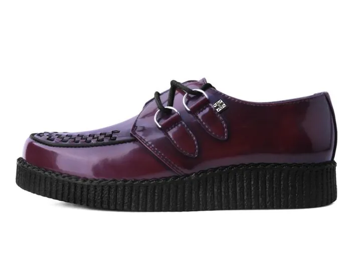 TUK Shoes Vegan Men Burgundy RubOff TUKskin Viva Low Creeper TUK Shoes Vegan Men Burgundy RubOff TUKskin Viva Low Creeper