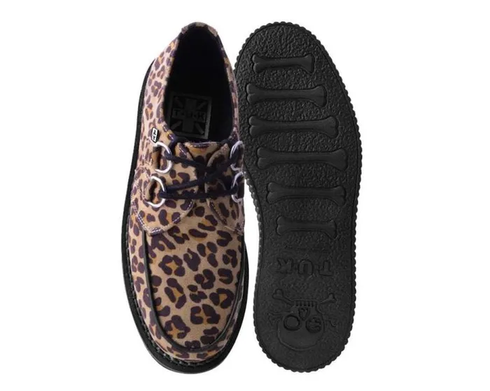 TUK Shoes Vegan Men Leopard Fabric Classic Stratocreeper TUK Shoes Vegan Men Leopard Fabric Classic Stratocreeper
