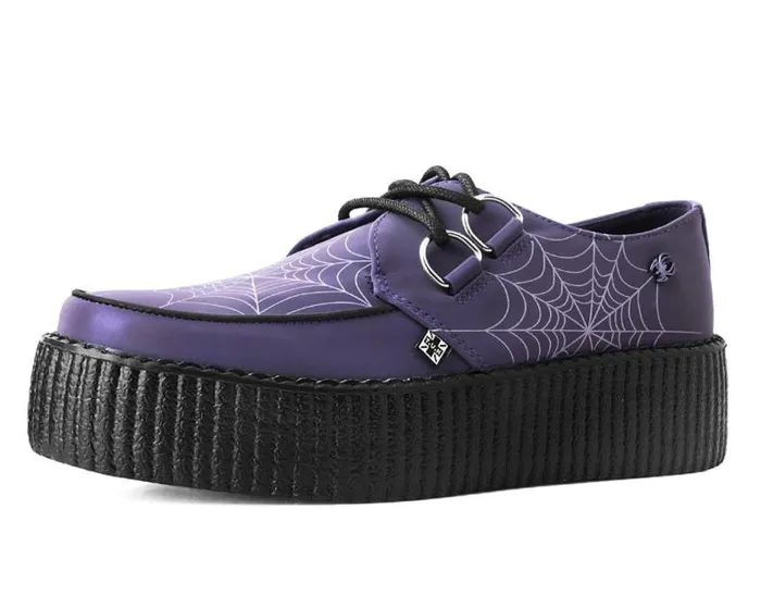 TUK Shoes Vegan Men Midnight Chameleon Reflective Vegan Viva Mondo Creepers