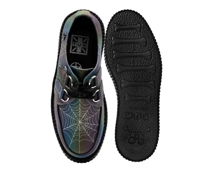 TUK Shoes Vegan Men Midnight Chameleon Reflective Vegan Viva Mondo Creepers TUK Shoes Vegan Men Midnight Chameleon Reflective Vegan Viva Mondo Creepers