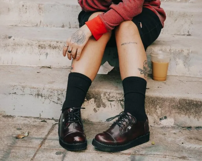 TUK Shoes Vegan Women Burgundy TUKskin Toe Cap Viva Low Creeper TUK Shoes Vegan Women Burgundy TUKskin Toe Cap Viva Low Creeper