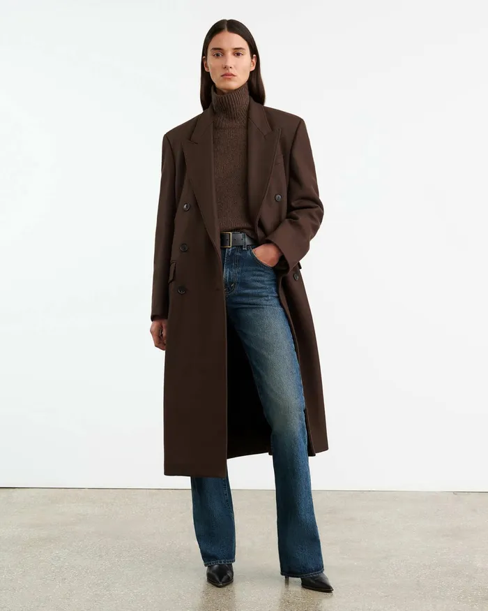 TABITHA CASHMERE SWEATER Redwood Melange Women Nili Lotan Knits and Sweaters