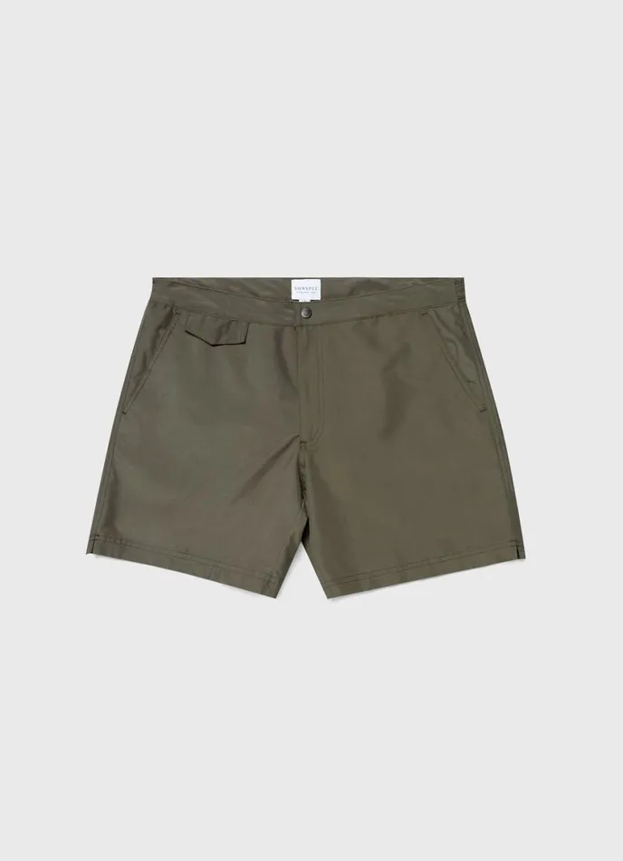 Tailored Swim Shorts Hunter Green Men SUNSPEL Swimwear