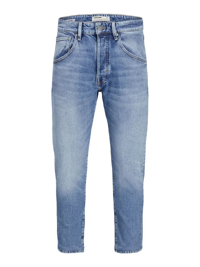 Tapered Jeans JACK and JONES Mens FRANK LEEN CJ 529 TAPERED FIT JEANS Blue Blue Denim