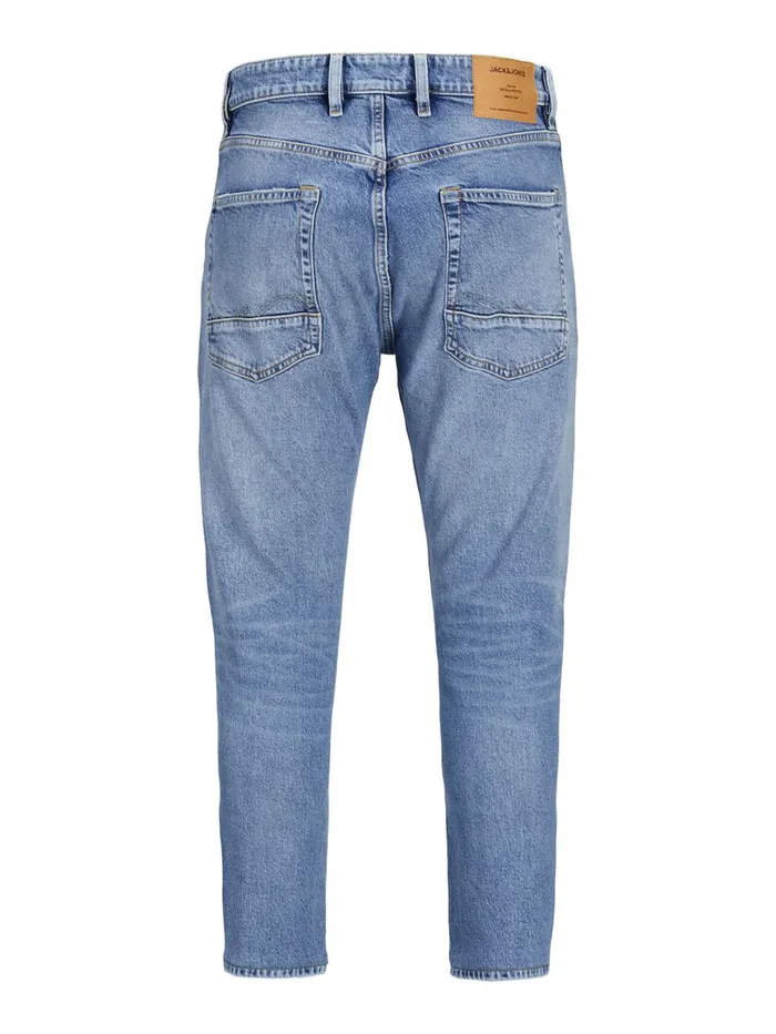 Tapered Jeans JACK and JONES Mens FRANK LEEN CJ 529 TAPERED FIT JEANS Blue Blue Denim
