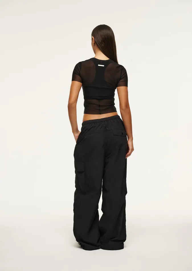 Tees DISCOVERY MESH TEE IN BLACK 8211 PE Nation Women