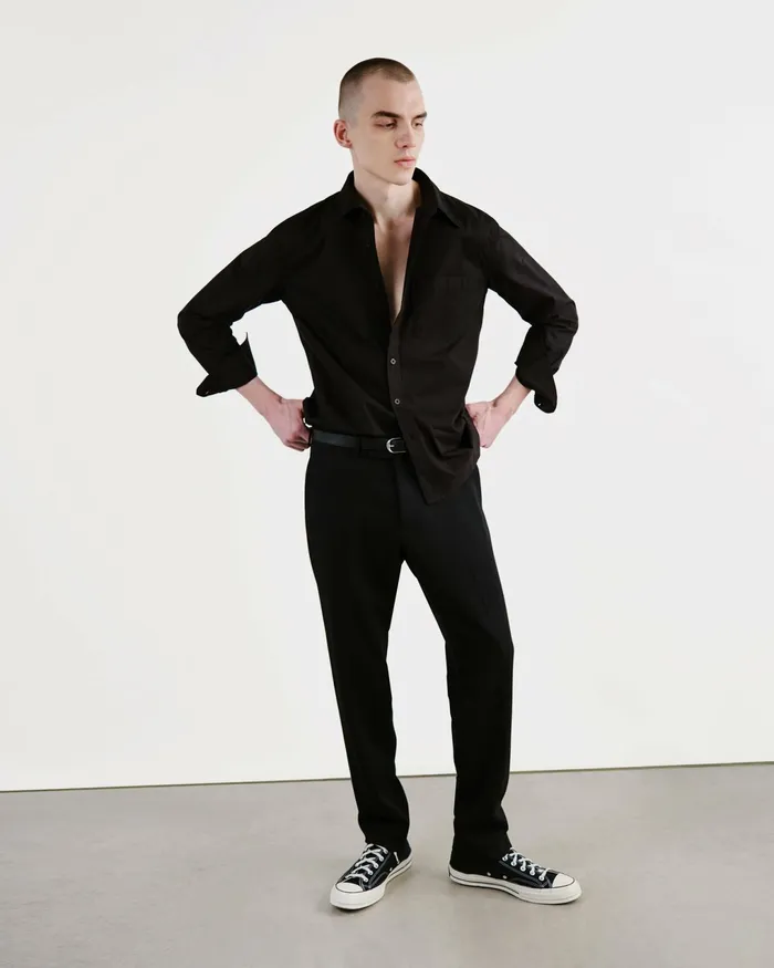 TEL AVIV PANT Black Men Nili Lotan Pants and Shorts