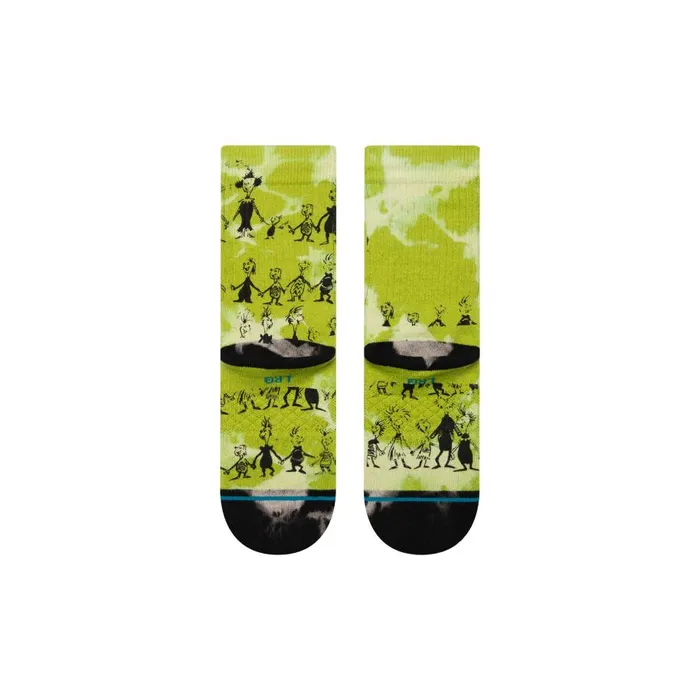 The Grinch X Stance Down In Whovile Crew Socks Green Kids Stance Kids