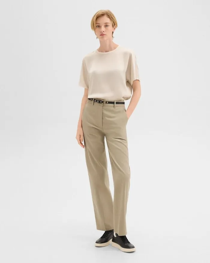 Theory Belt In Leather Black Women Belts