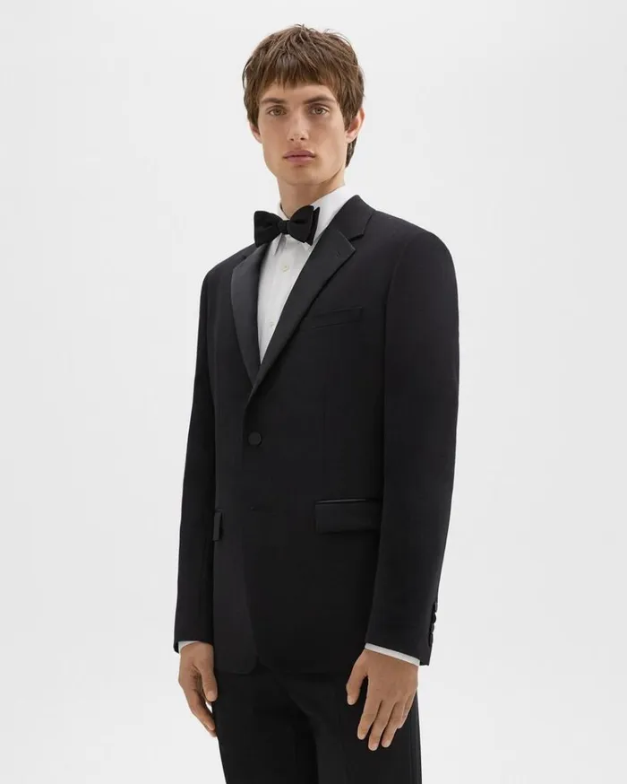 Theory Chambers Tuxedo Blazer In Stretch Wool Black Men Blazers Jackets Theory Chambers Tuxedo Blazer In Stretch Wool Black Men Blazers Jackets