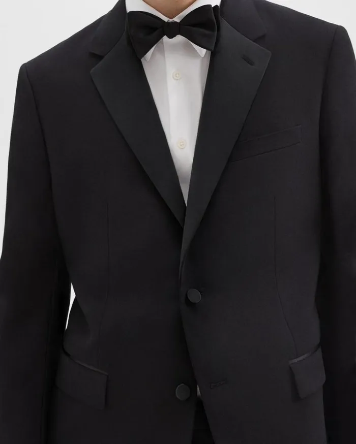 Theory Chambers Tuxedo Blazer In Stretch Wool Black Men Blazers Jackets Theory Chambers Tuxedo Blazer In Stretch Wool Black Men Blazers Jackets