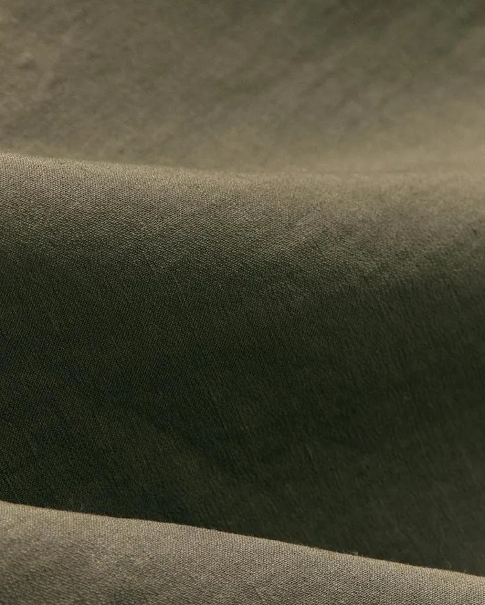 Theory Clinton Blazer In Good Linen Dark Olive Men Blazers Jackets