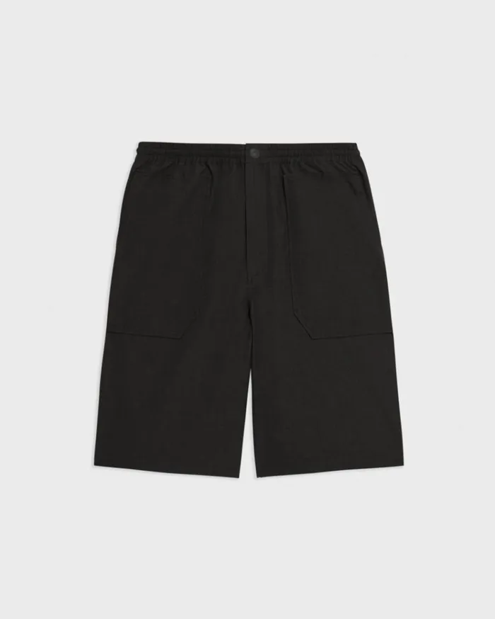 Theory CottonBlend PullOn Short Black Men Shorts