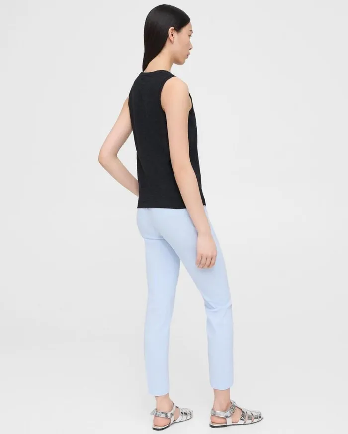 Theory Easy Tank Top In Organic Slub Cotton Black Women TShirts Tank Tops Theory Easy Tank Top In Organic Slub Cotton Black Women TShirts Tank Tops