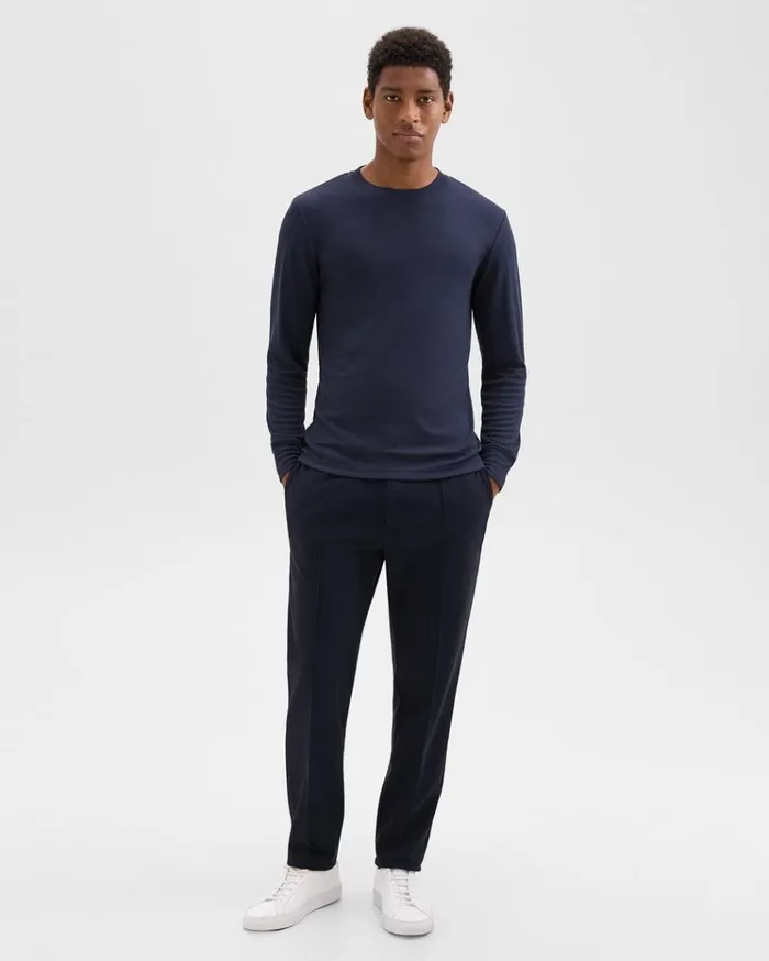 Theory Essential LongSleeve Tee In Anemone Modal Jersey Baltic Men TShirts Polos Theory Essential LongSleeve Tee In Anemone Modal Jersey Baltic Men TShirts Polos