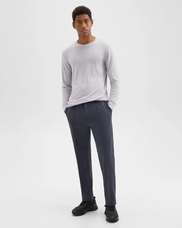 Theory Essential LongSleeve Tee In Anemone Modal Jersey Grey Multi Men TShirts Polos Theory Essential LongSleeve Tee In Anemone Modal Jersey Grey Multi Men TShirts Polos