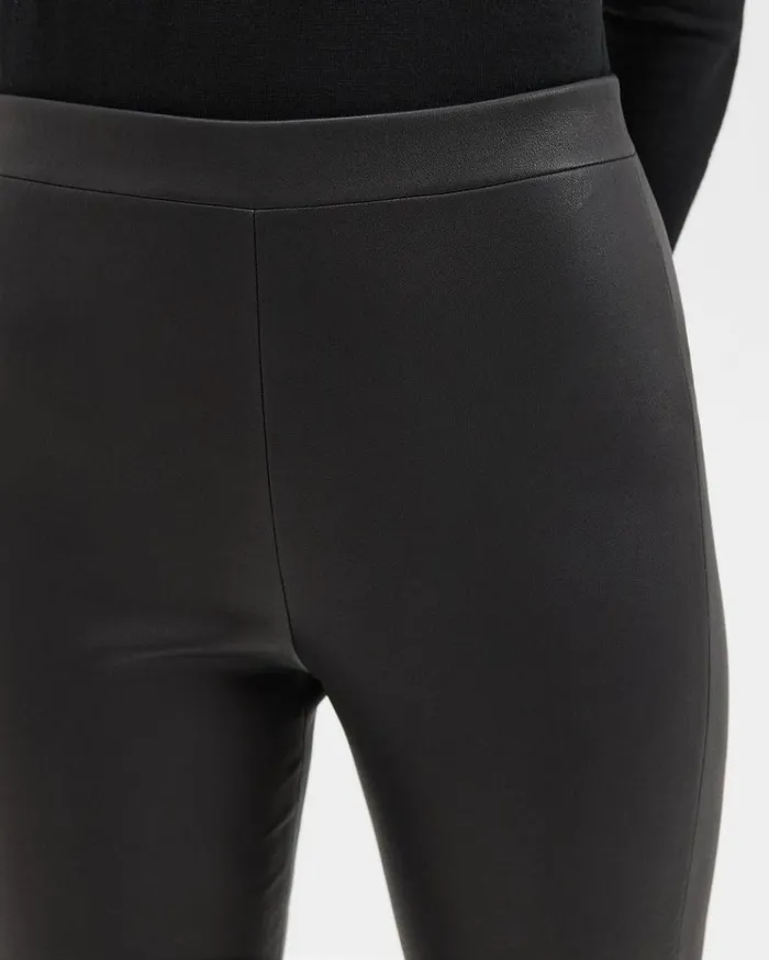 Theory HighWaist Legging In Leather Black Women Pants
