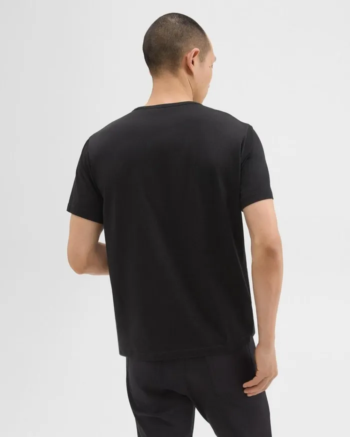 Theory Precise Tee In Pima Cotton Jersey Black Men TShirts Polos Theory Precise Tee In Pima Cotton Jersey Black Men TShirts Polos