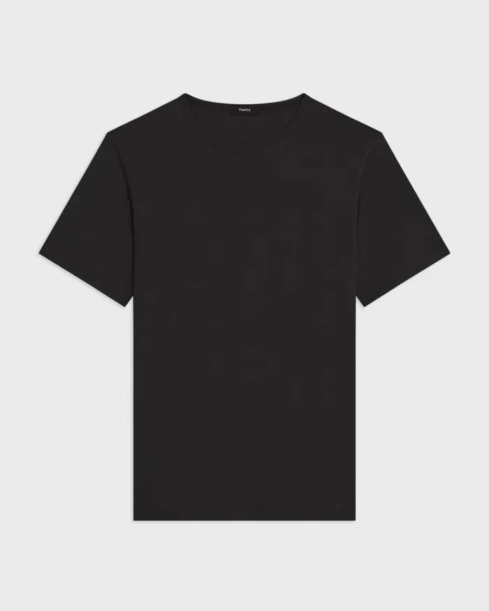 Theory Precise Tee In Pima Cotton Jersey Black Men TShirts Polos Theory Precise Tee In Pima Cotton Jersey Black Men TShirts Polos