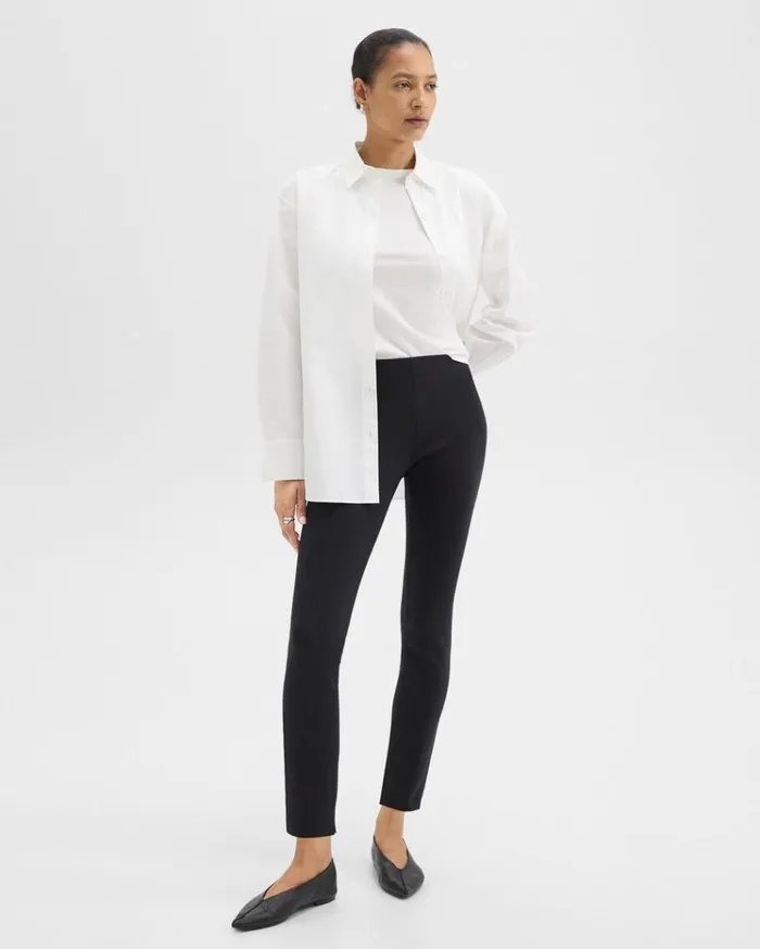 Theory Skinny Legging In Scuba Black Women Pants Theory Skinny Legging In Scuba Black Women Pants