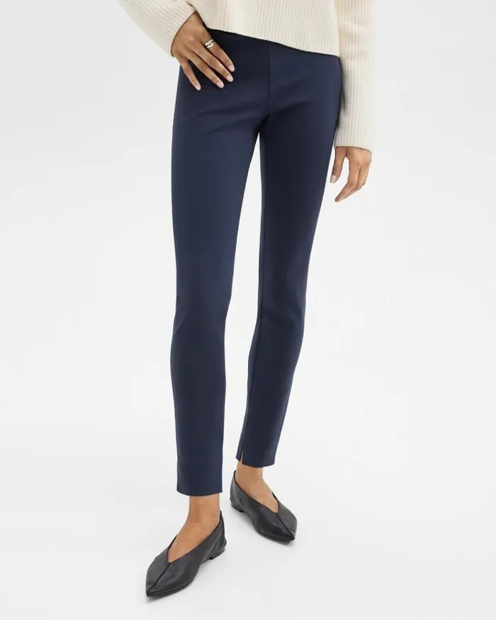 Theory Skinny Legging In Scuba Nocturne Navy Women Pants Theory Skinny Legging In Scuba Nocturne Navy Women Pants
